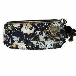 Tokidoki Black and Gold Character Pencil or Cosmetic Case